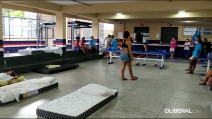Escolas abrigam pessoas em situação de rua em Belém