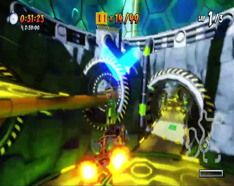 Crash Team Racing Nitro Fueled - Oxide Station Gold Relic Race Gameplay (All Time Crates Smashed)