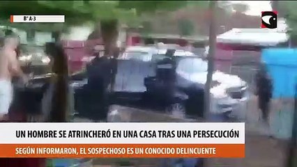 Un hombre se atrincheró en una casa tras una persecución