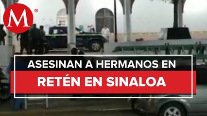 Download Video: Tras cruzar retén en Tepuche, hombres armados asesinan a dos hermanos en Sinaloa