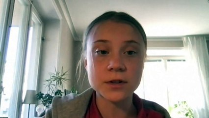 Thunberg appeals to global community to fight inequity