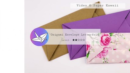 Easy Origami Envelope Letterfold Tutorial - (Simon Andersen) Paper Kawaii