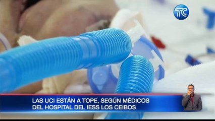 Fuertes imágenes de los pacientes en UCI de hospitales en Guayaquil