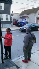 Kindhearted Officer Purchases Basketball Hoop for Neighborhood Children