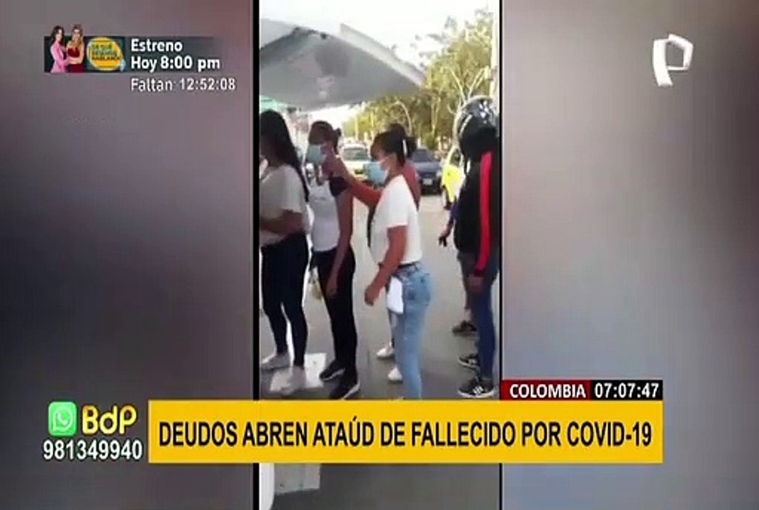 Familia abre ataúd de fallecido por covid-19 para darle el último adiós