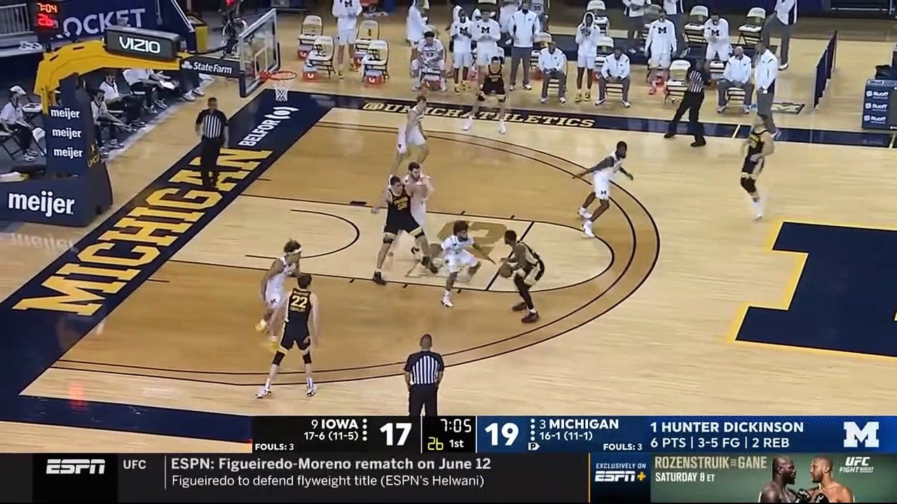 Iowa Vs Michigan Basketball Game Highlights 2 25 2021