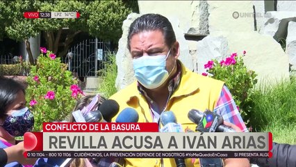 Revilla acusa a Arias de ‘orquestar’ el problema con la basura en La Paz