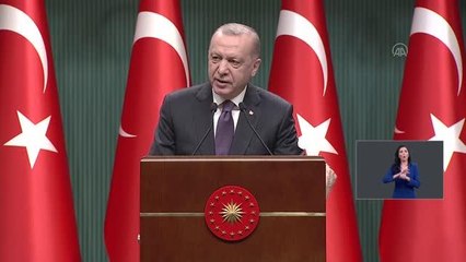 Cumhurbaşkanı Erdoğan: "29 Nisan 2021 Perşembe akşamı saat 19.00'dan başlayıp, 17 Mayıs 2021 Pazartesi sabah 05.00'e kadar sürecek şekilde tam...