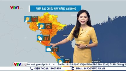 Dự báo thời tiết chiều tối nay 20/4  Bản tin dự báo thời tiết đêm nay