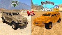 GTA 5 INSURGENT VS GTA SAN ANDREAS INSURGENT - WHICH IS BEST_