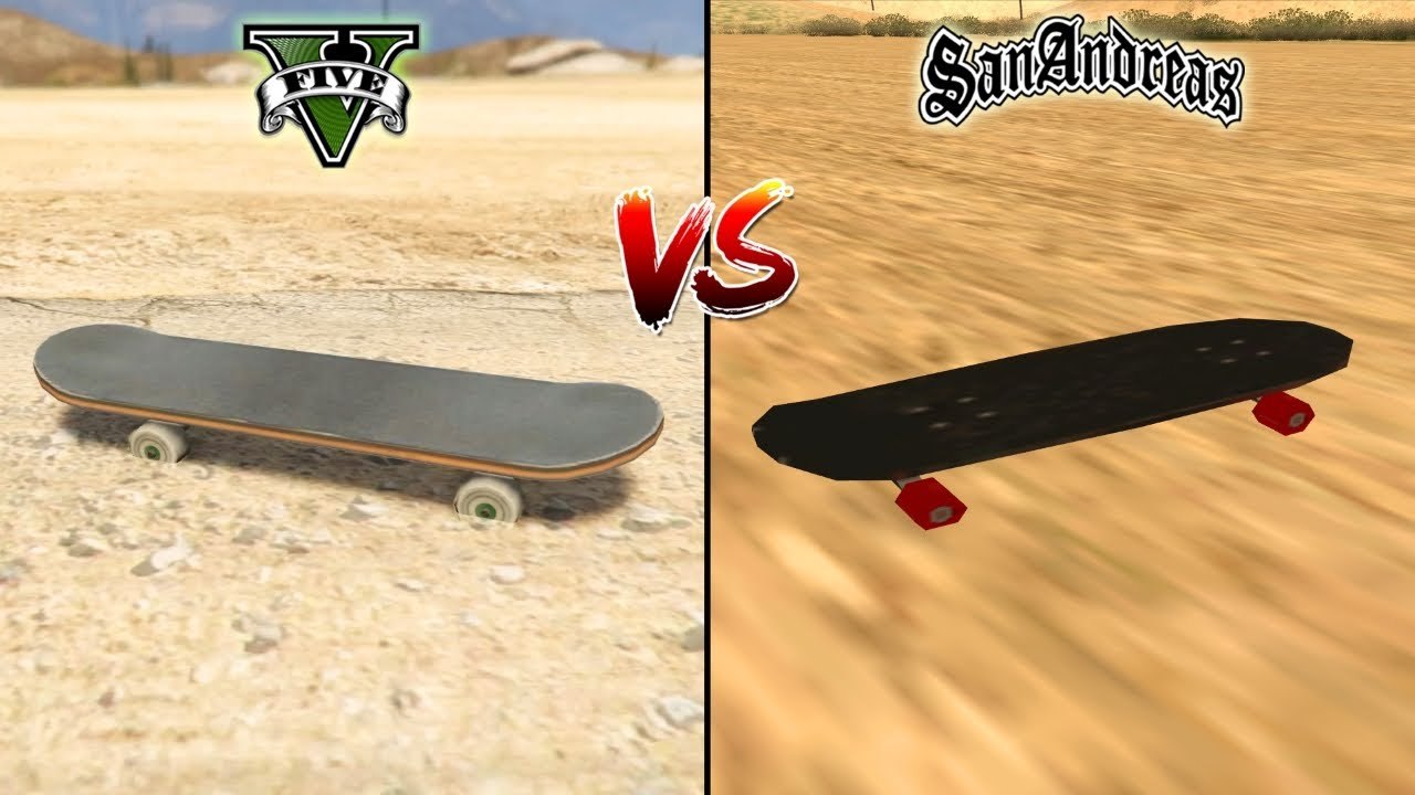 GTA 5 SKATEBOARD VS GTA SAN ANDREAS SKATEBOARD - WHICH IS BEST_ - video  Dailymotion