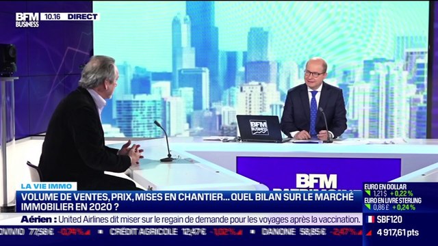 Thierry Delesalle (Institut du Droit Immobilier) : Le nombre de ventes de logements anciens a chuté de 12% en Île-de-France en 2020 - 20/04