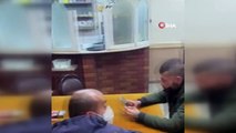 Polisin kahvehane baskınında camdan kaçmaya çalışırken böyle yakalandı