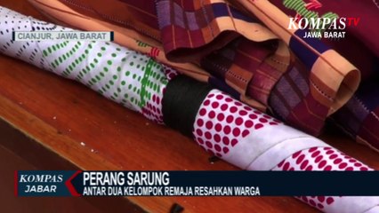 Viral! Perang Sarung di Cianjur Resahkan Warga