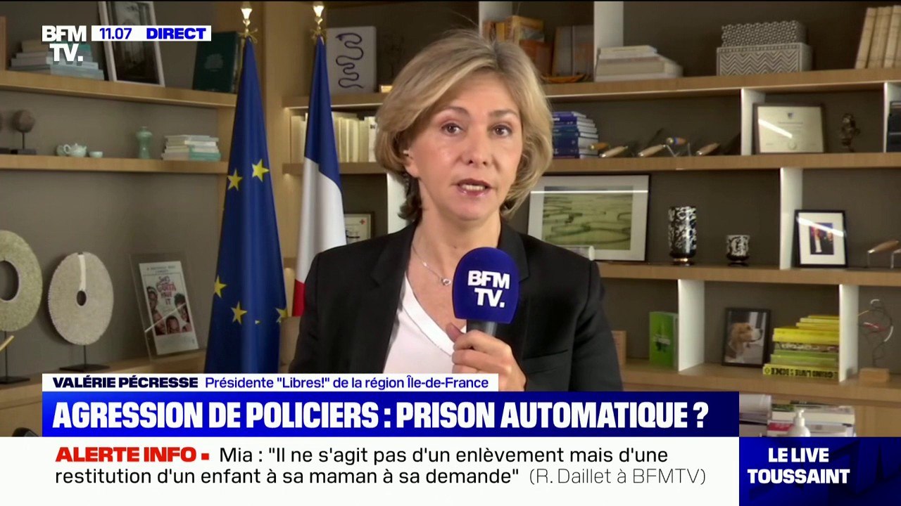 Valérie Pécresse: "La justice n'a pas pris la mesure du traumatisme de ce qu'il s'est passé à Viry-Châtillon"