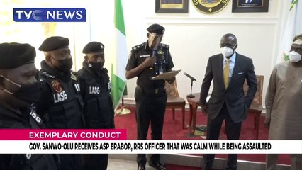 Sanwo-Olu honours ASP Sunday Erhabor for rare display of professionalism, composure, self-restrain