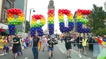 Belfast Pride parade through Belfast city centre in 2019