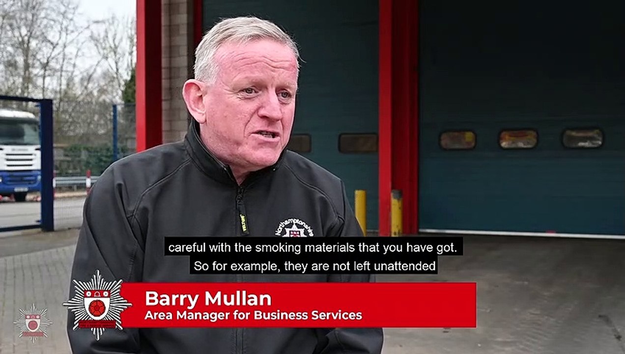 Northamptonshire Fire & Rescue warning for smokers about discarded cigarettes causing fires