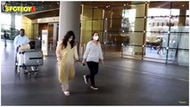 Alia Bhatt's Sister's Shaheen Bhatt & Mom Soni Razdan Snapped At The Airport