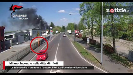 Tải video: Milano, appicca incendio alla ditta di rifiuti: preso un ex dipendente licenziato