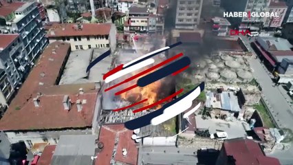 Kumkapı'da kimyasal maddelerin olduğu depoda yangın