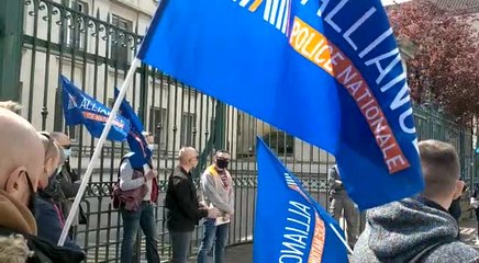 Manifestation des policiers troyens