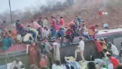 - Hindistan'da işçileri taşıyan otobüs devrildi: 2 ölü