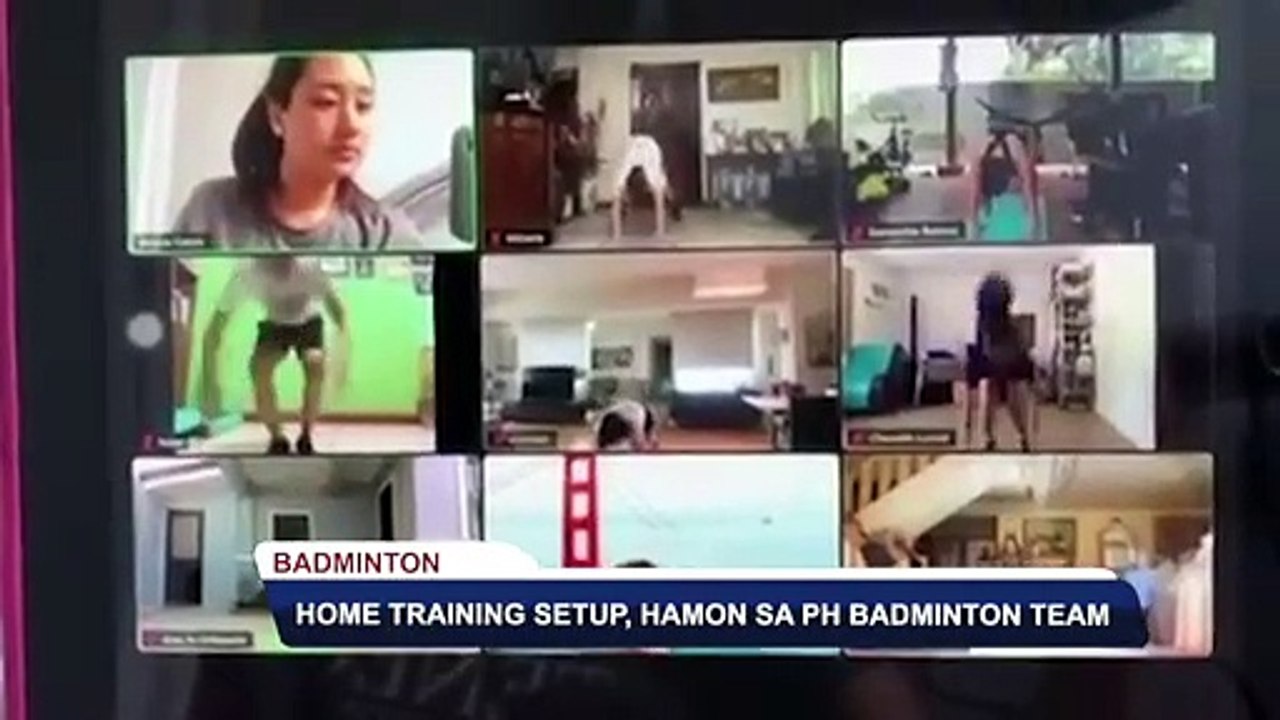 Home training setup, hamon sa PH badminton team