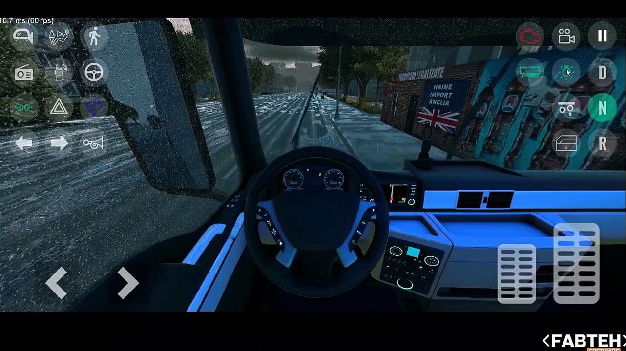 Truck Simulator Eastern Roads - Testing Rainy Weather Gaming GJ-01 dilimoshn