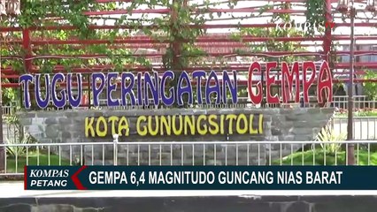 Gempa 6,4 M Guncang Wilayah Nias Barat, Sumatera Barat