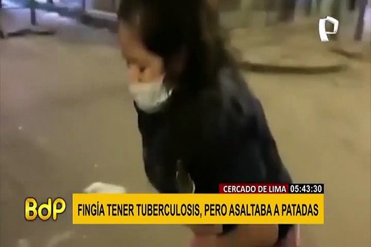 Cercado de Lima: sujeto que robaba a patadas fingió tener tuberculosis para no ser detenido