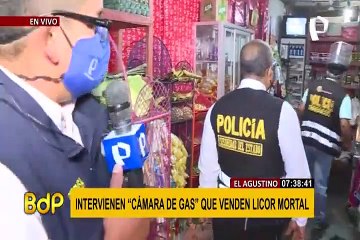 El Agustino: intervienen local donde se vendía alcohol metílico para consumo humano