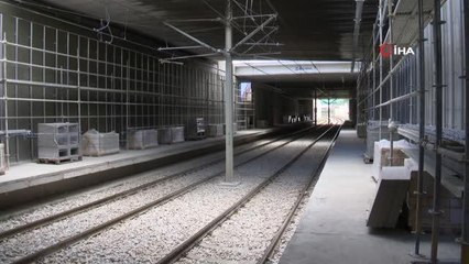 Bursaray'ın 2300 metre uzunluğundaki 39'un istasyonunda çalışmalar hızlandı