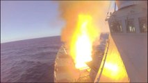 US Navy • Guided Missile Destroyer • Live Fires SM-2 Missile • Exercise Joint Warrior