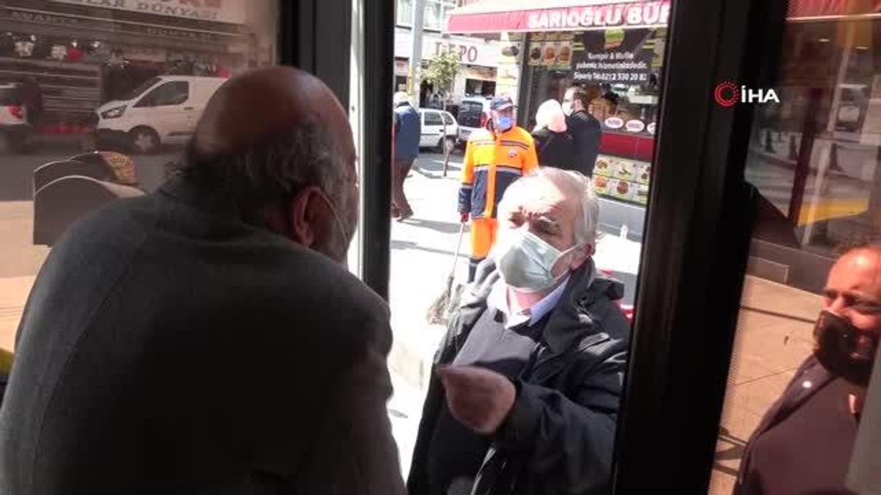 Yaşlı adam yasağa rağmen belediye otobüsüne binmek istedi - Dailymotion