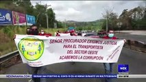 Grupo de transportistas en Panamá oeste marchó a la procuraduría - Nex Noticias