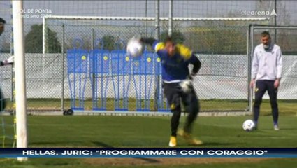 CONTROPIEDE: VERONA, JURIC "PROGRAMMARE CON CORAGGIO"