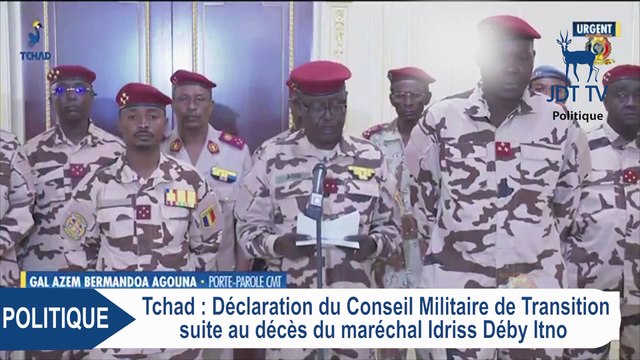 Déclaration du Conseil Militaire de Transition suite au décès du Maréchal IDRISS DEBY