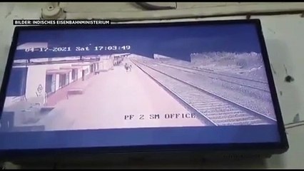 Unter Lebensgefahr: "Superheld" rettet Kind aus Gleisen