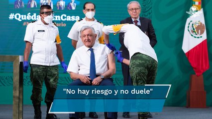 AMLO recibe primera dosis de vacuna AstraZeneca contra Covid-19