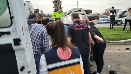 Otomobil aydınlatma direğine çarptı: 2 yaralı