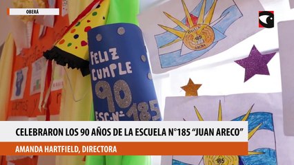 Celebraron los 90 años de la Escuela N°185 “Juan Areco”