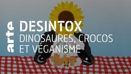Dinosaures, crocos et véganisme | 20/04/2021 | Désintox | ARTE