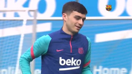 Martin Braithwaite se lesiona en el entrenamiento del Barça de hoy