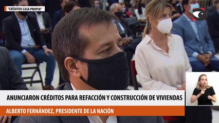 Fernández anunció créditos para refacción y construcción de viviendas