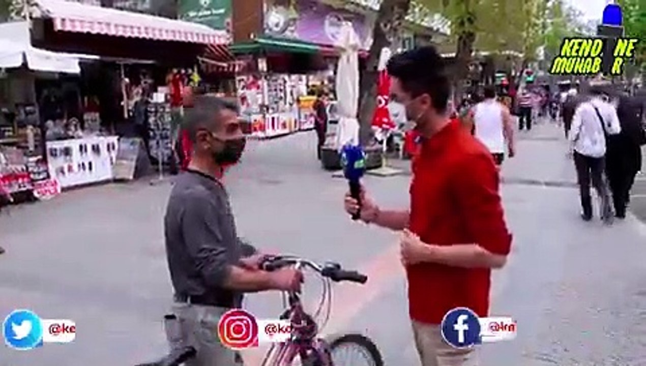 -Sokak röportajından: "İş yok; bisikletten başka bir şeyim yok ama Erdoğan’dan başkasına oy vermem"