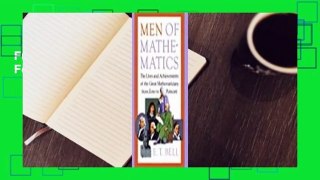 Full E-book  Men of Mathematics  For Free