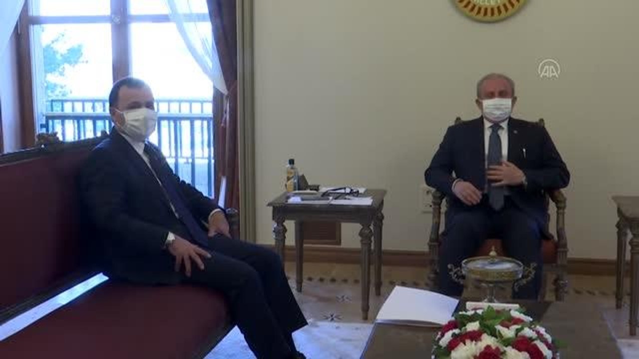 TBMM Başkanı Şentop, Anayasa Mahkemesi Başkanı Arslan'ı kabul etti