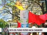 RUTA DEL FUEGO PATRIO: Pueblo de Caracas acompaña Antorcha Libertaria y Bolivariana rumbo a Carabobo