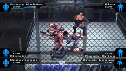 HCTP Stacy Keibler(ovr 100) vs Rico vs Rikishi vs Randy Orton vs Undertaker vs Brock Lesnar (1)